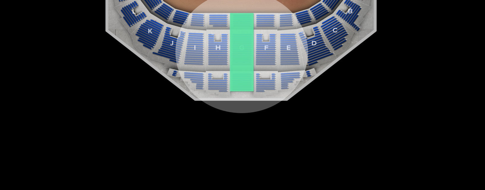 Seat view from Mezzanine