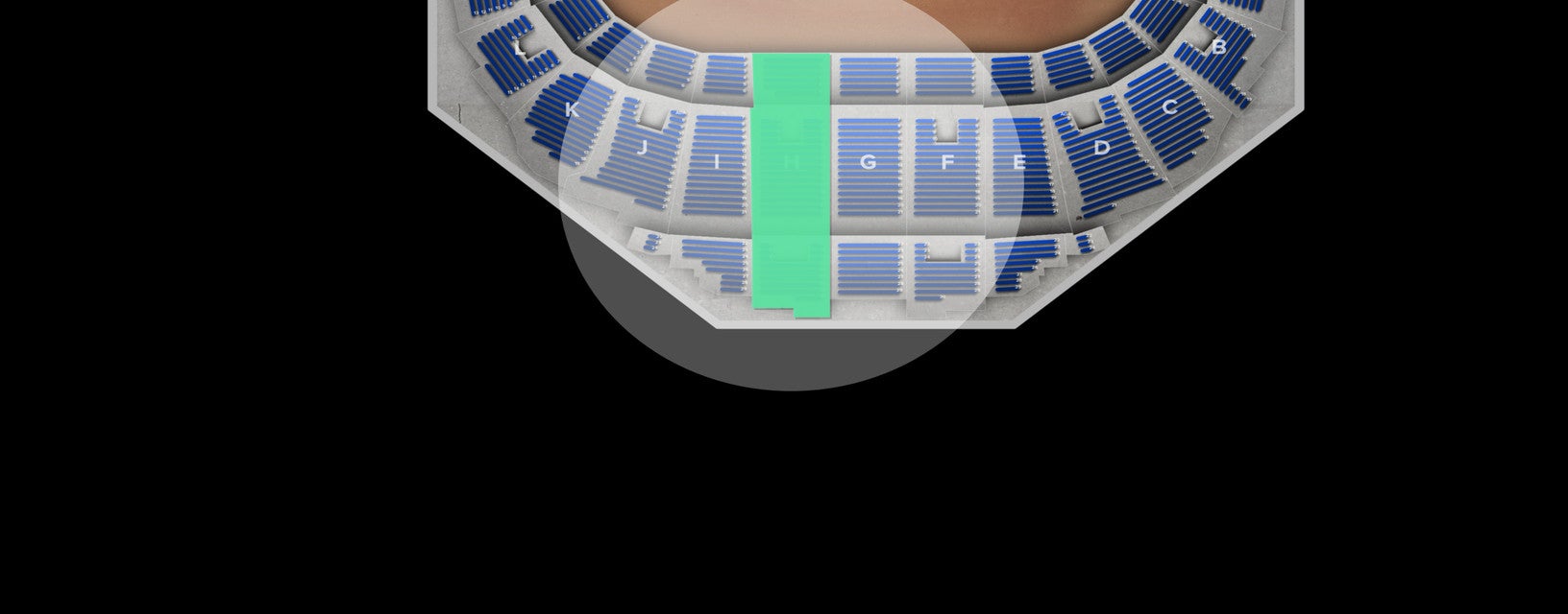 Seat view from Mezzanine