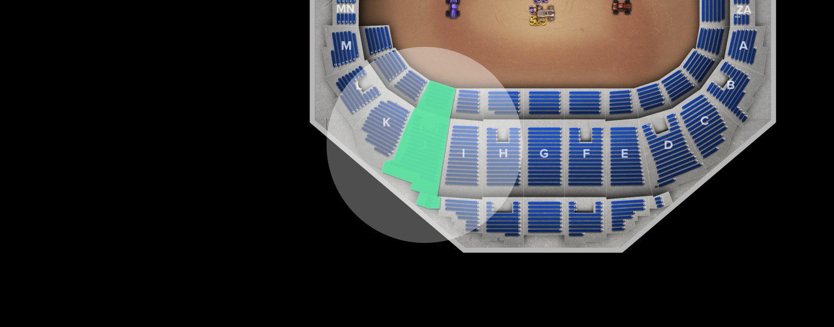 Seat view from Mezzanine