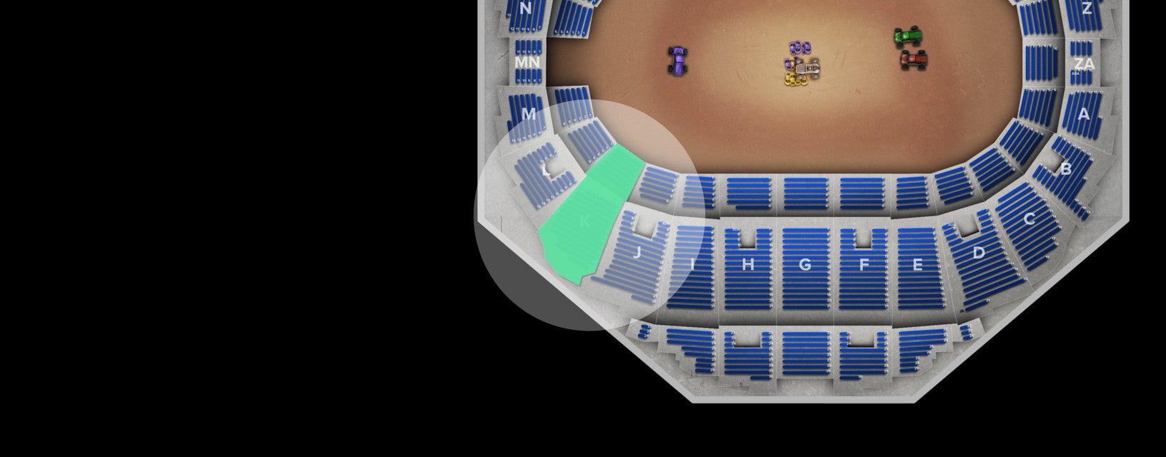Seat view from Mezzanine