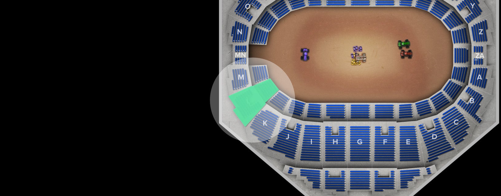 Seat view from Mezzanine