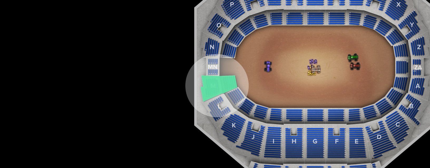 Seat view from Mezzanine