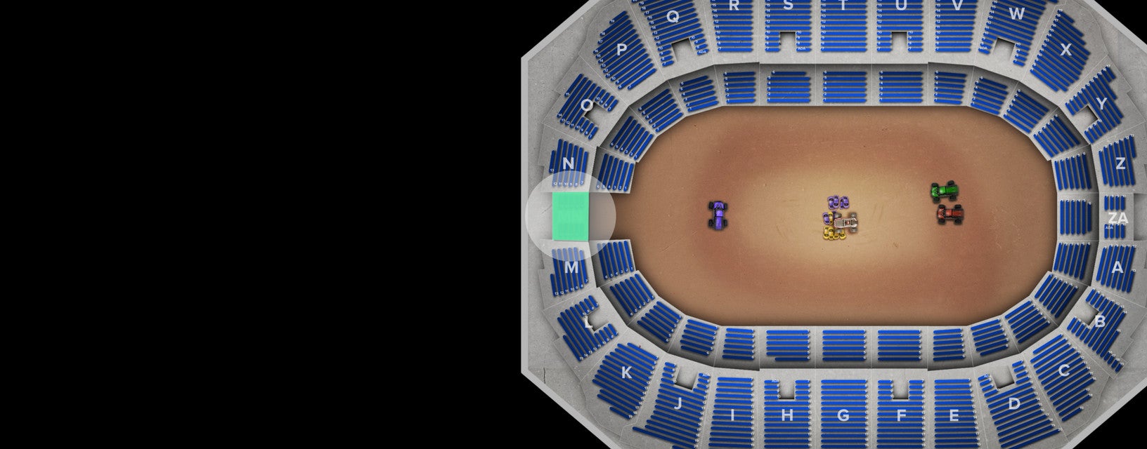 Seat view from Mezzanine