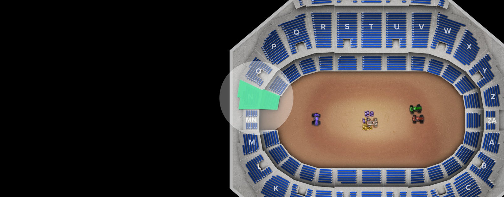 Seat view from Mezzanine