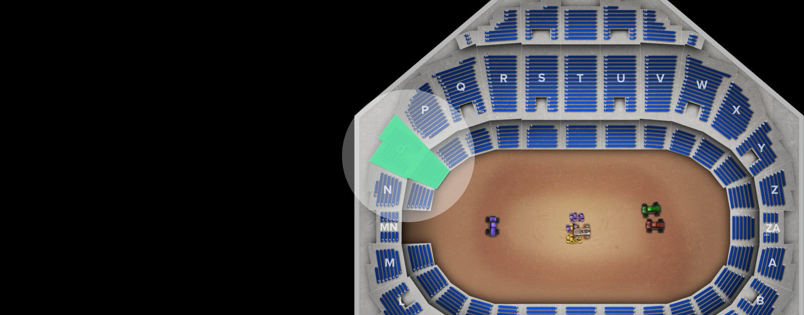 Seat view from Mezzanine