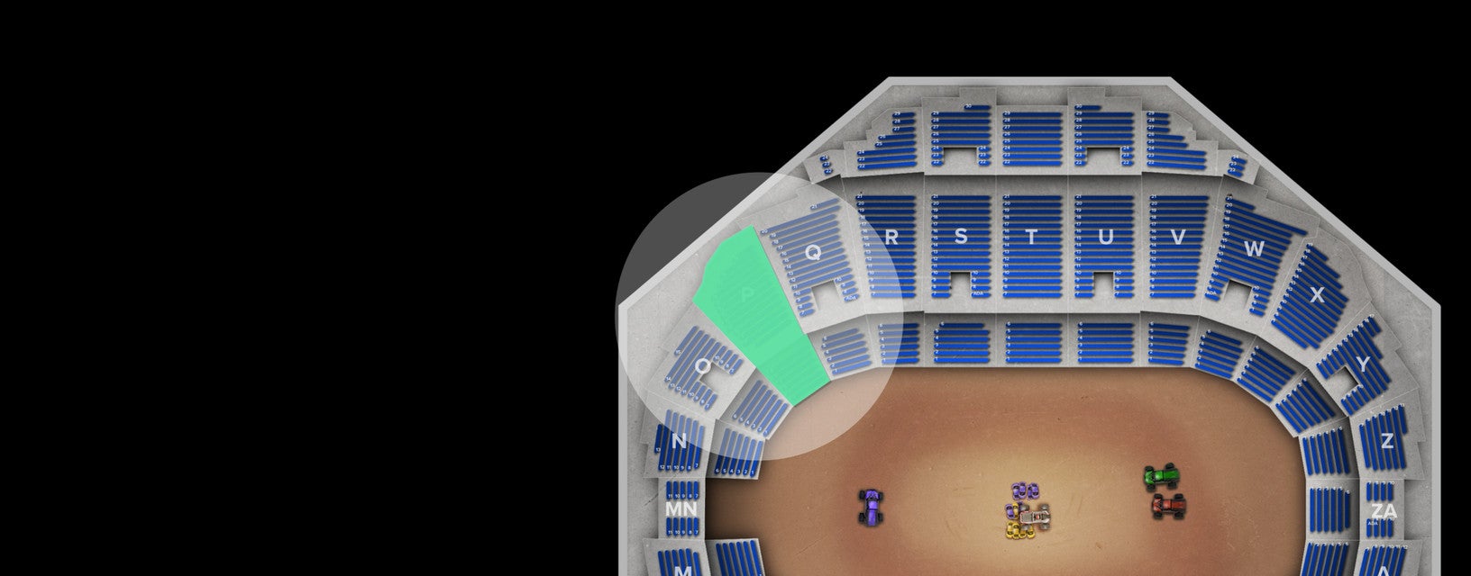 Seat view from Mezzanine