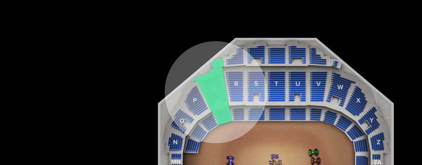 Seat view from Mezzanine
