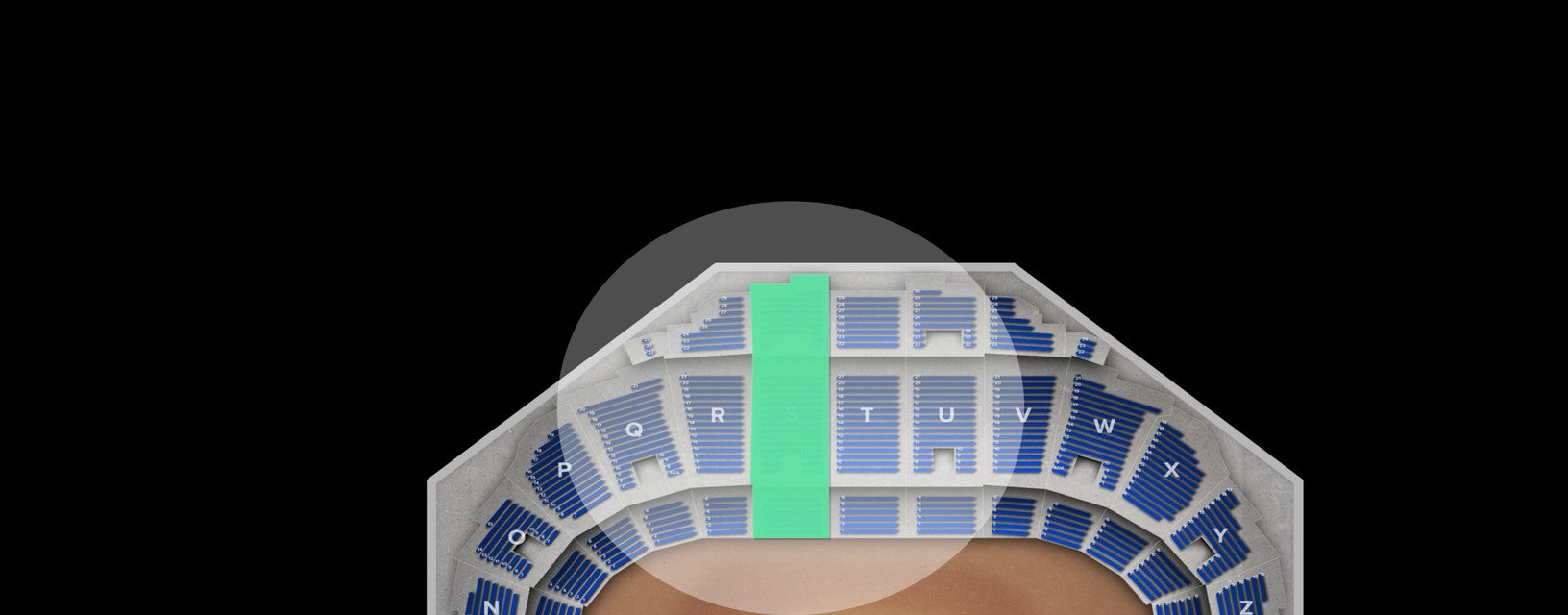 Seat view from Mezzanine
