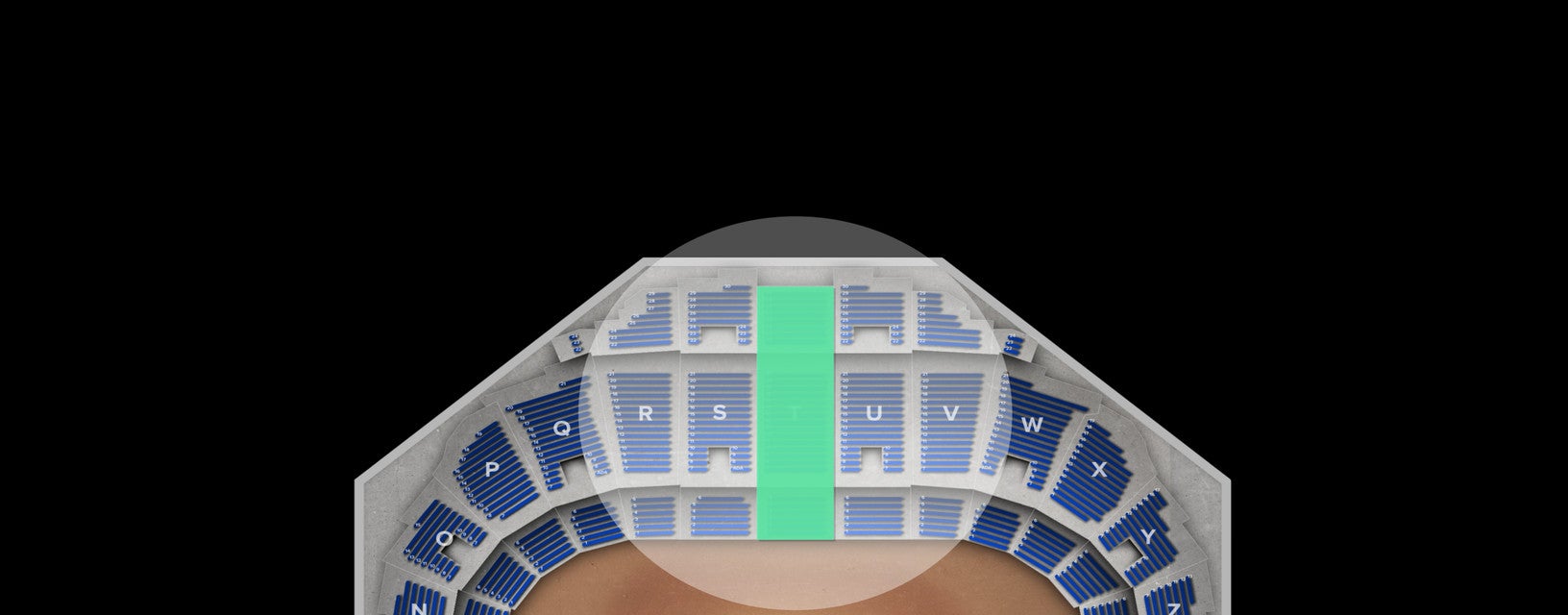 Seat view from Mezzanine