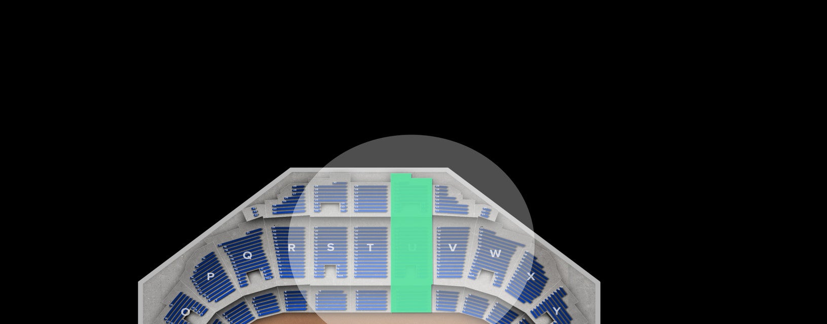 Seat view from Mezzanine