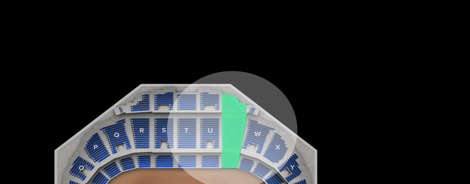 Seat view from Mezzanine