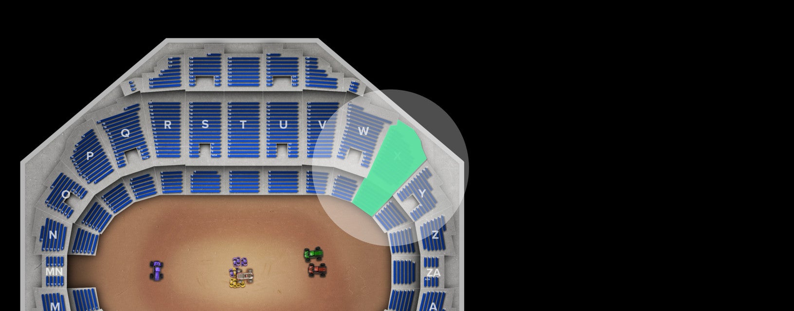 Seat view from Mezzanine