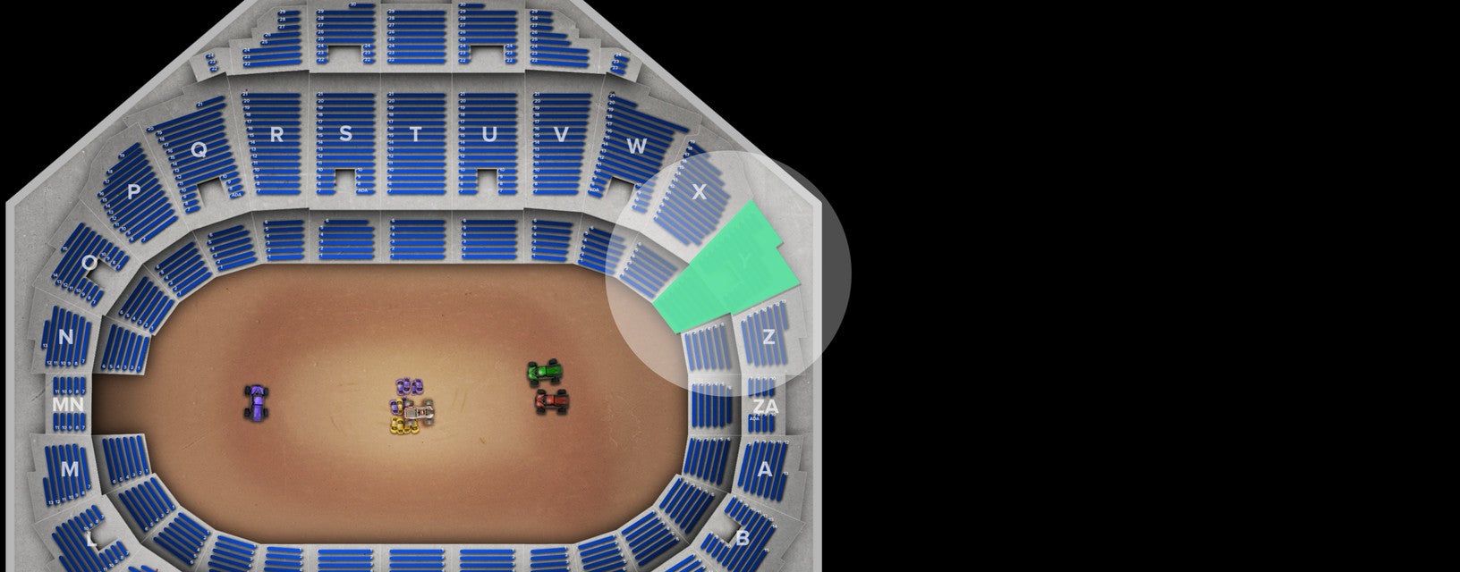 Seat view from Mezzanine