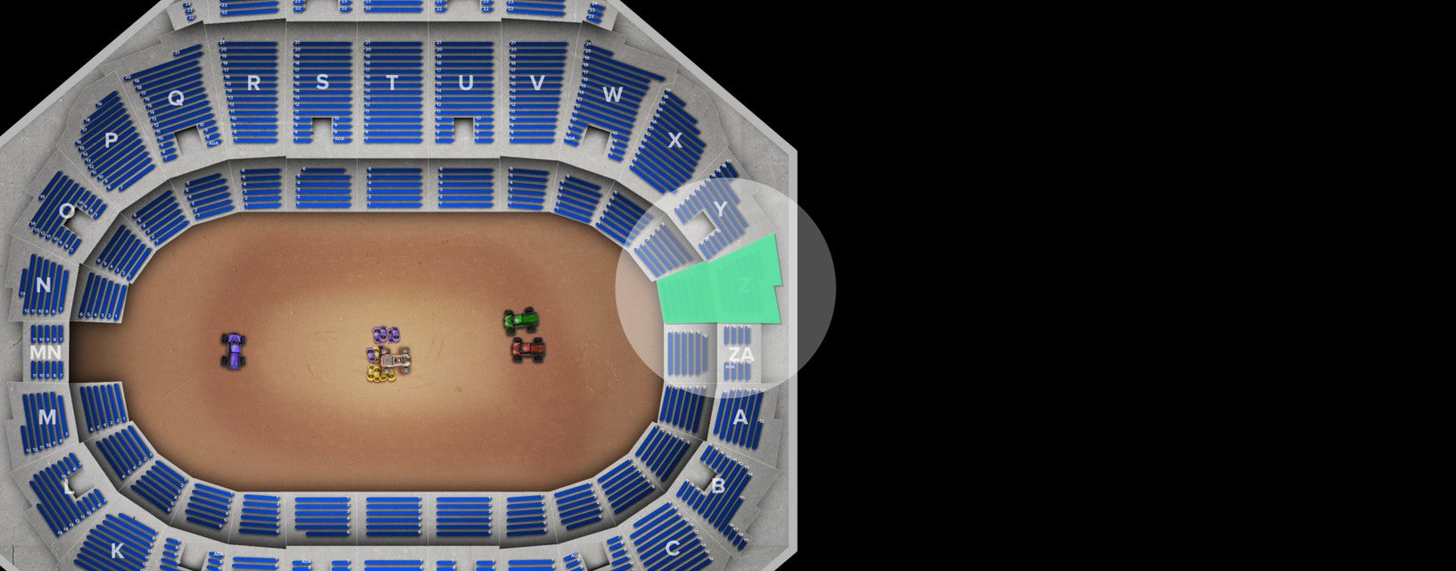 Seat view from Mezzanine