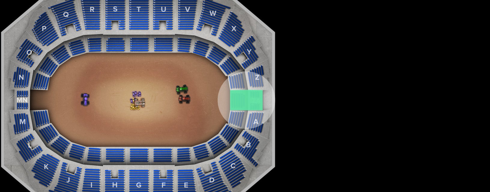 Seat view from Mezzanine