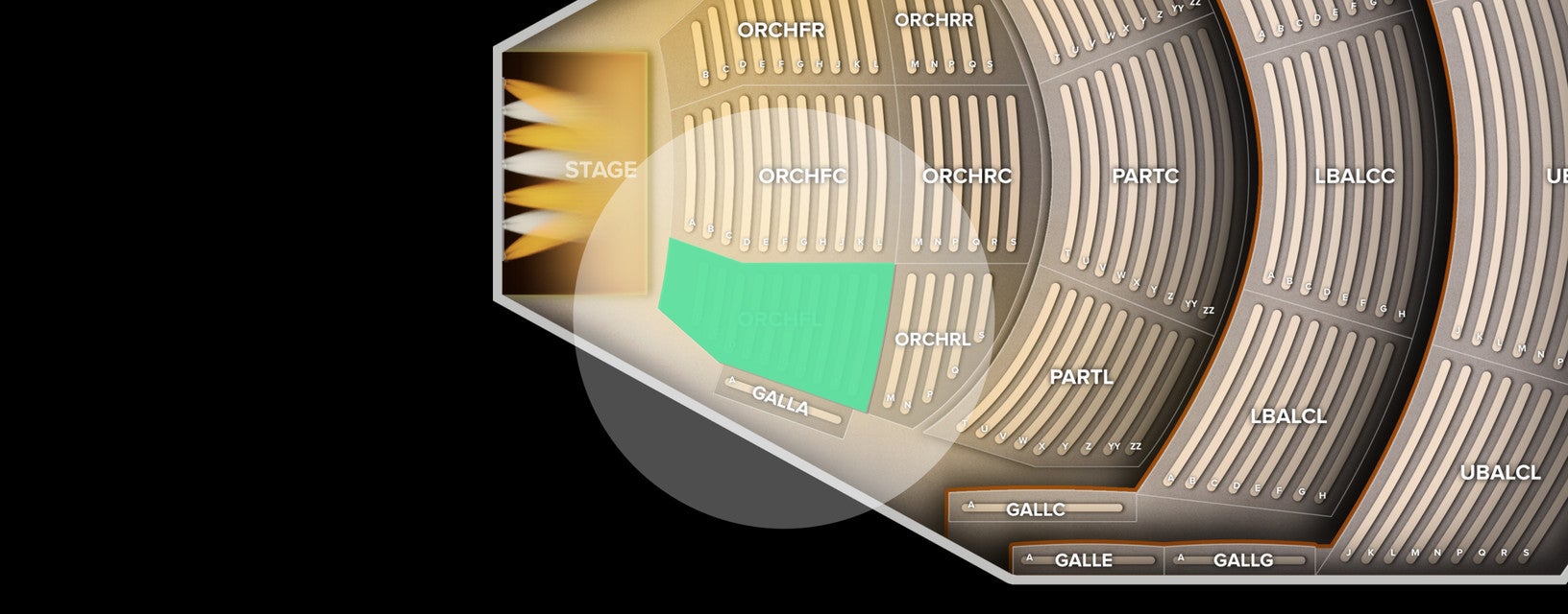 Seat view from 