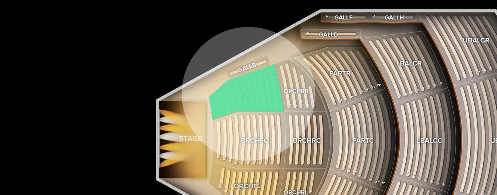 Seat view from