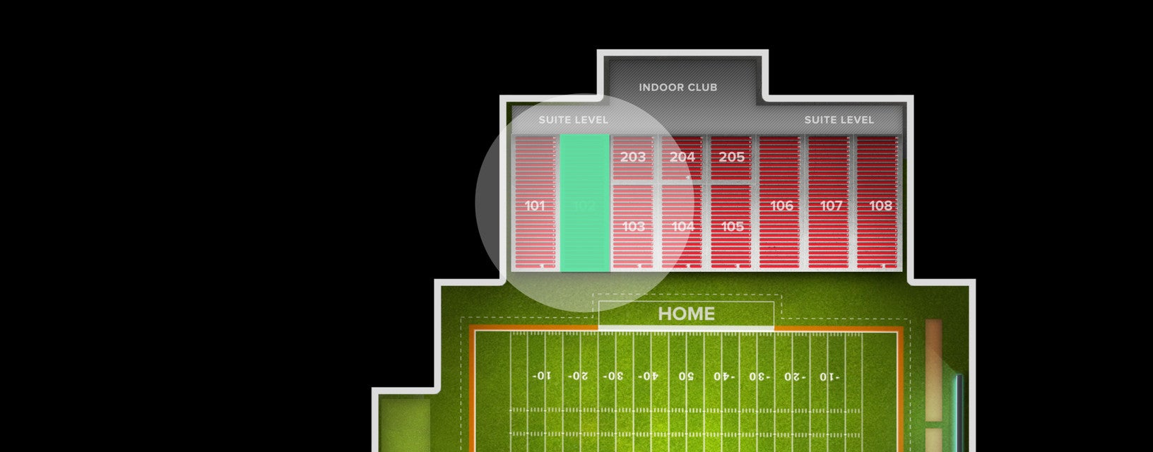 Seat view from Lower