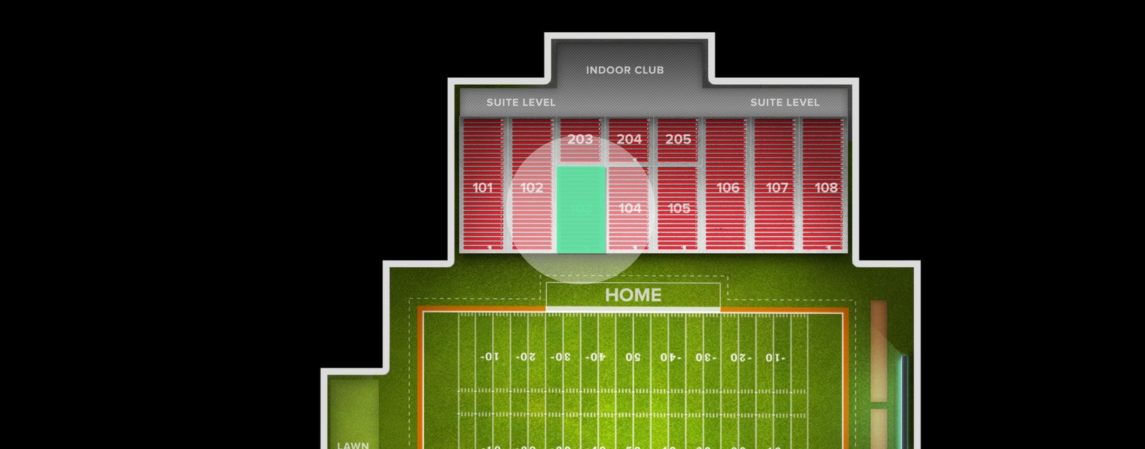 Seat view from Lower