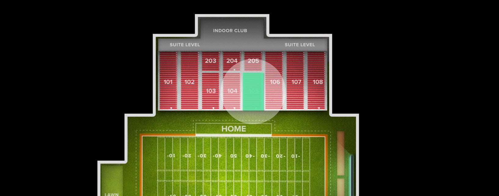 Seat view from Lower