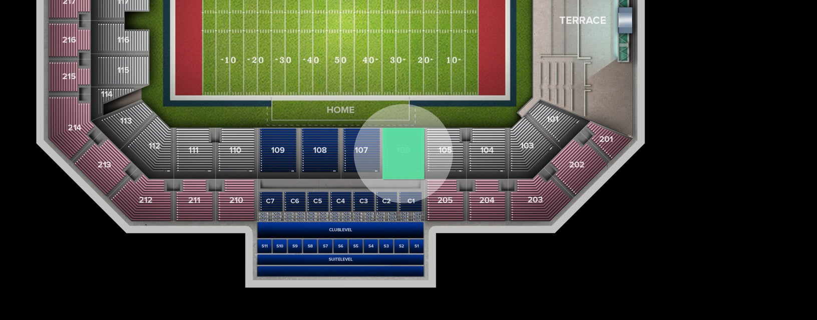 Seat view from Lower