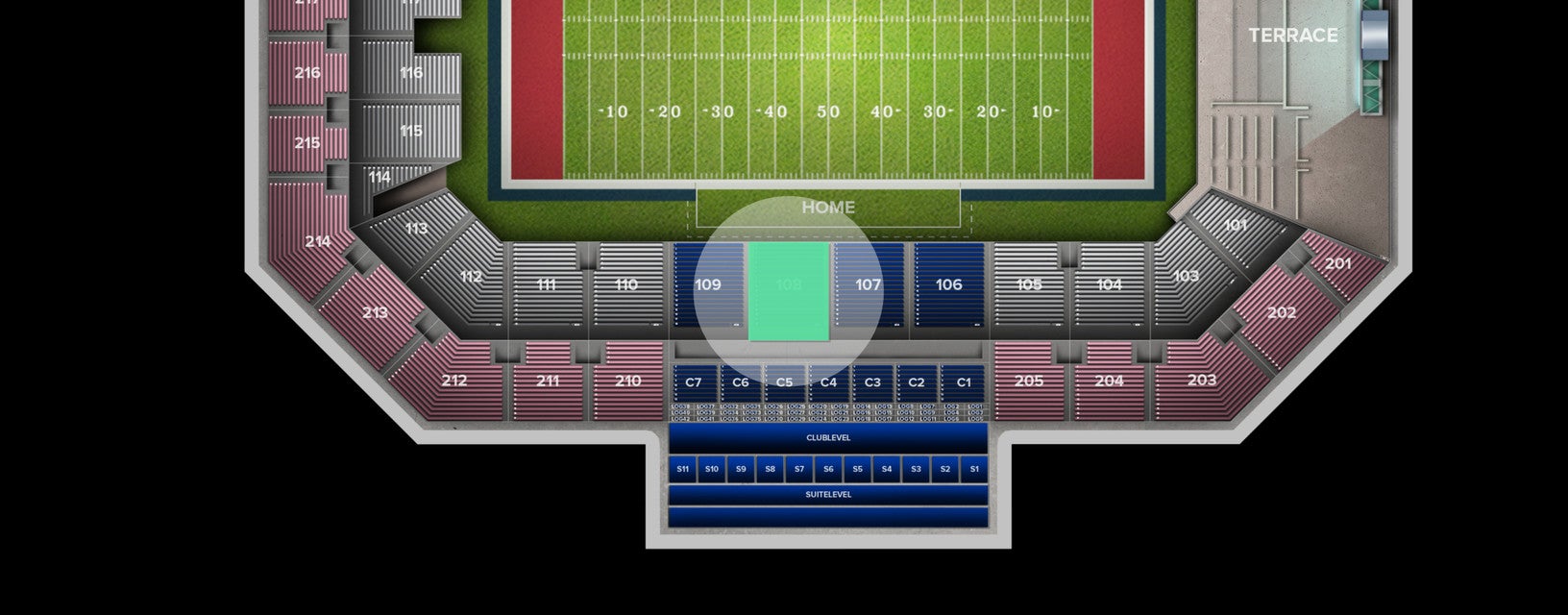 Seat view from Lower