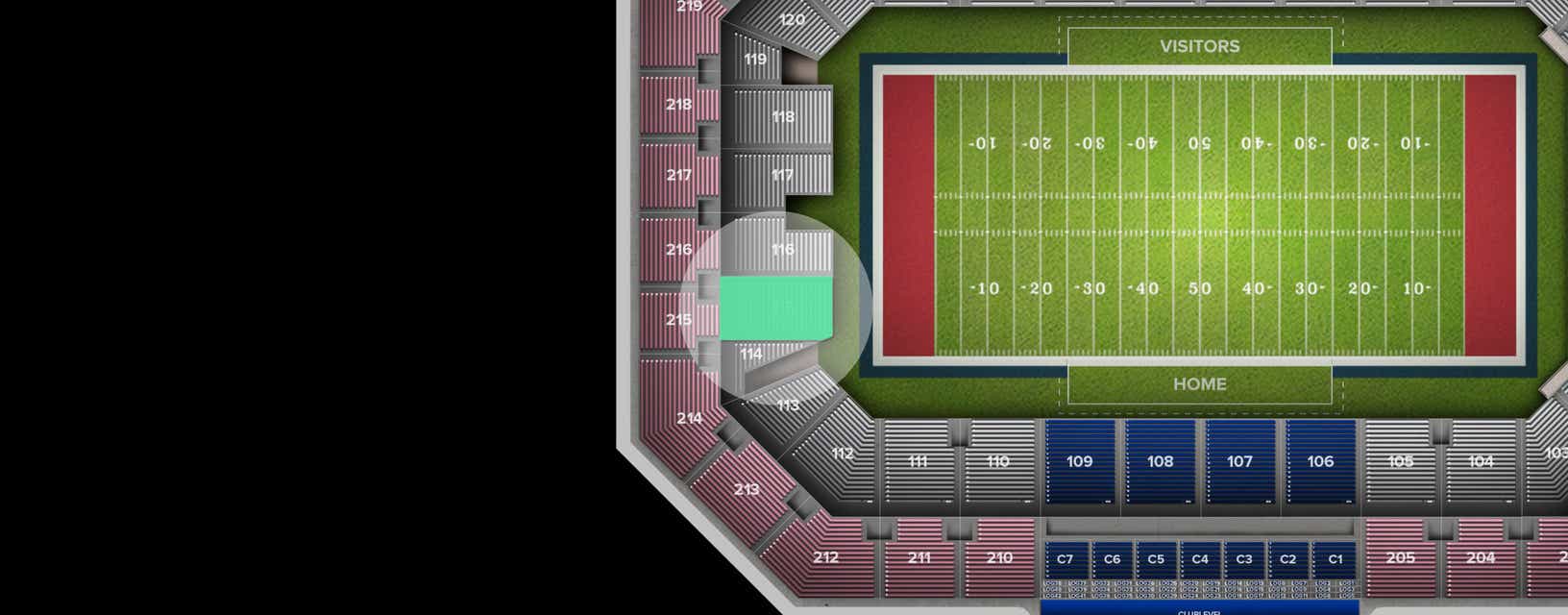 Seat view from Lower