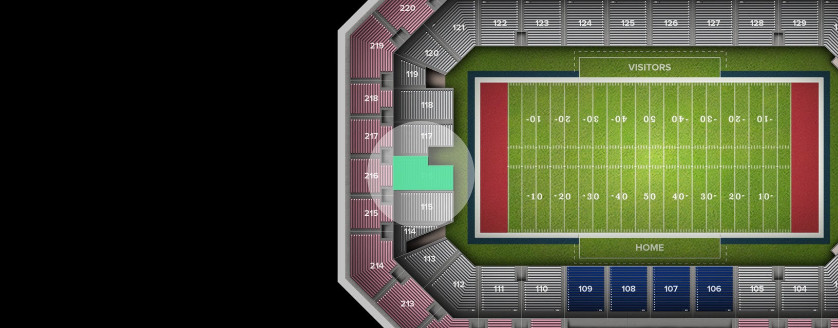 Seat view from Lower