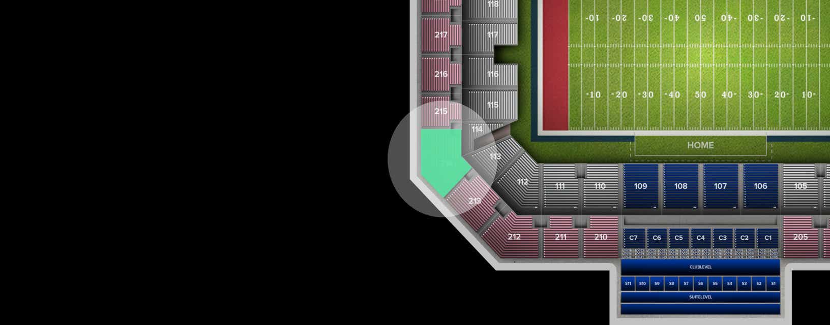 Seat view from Upper