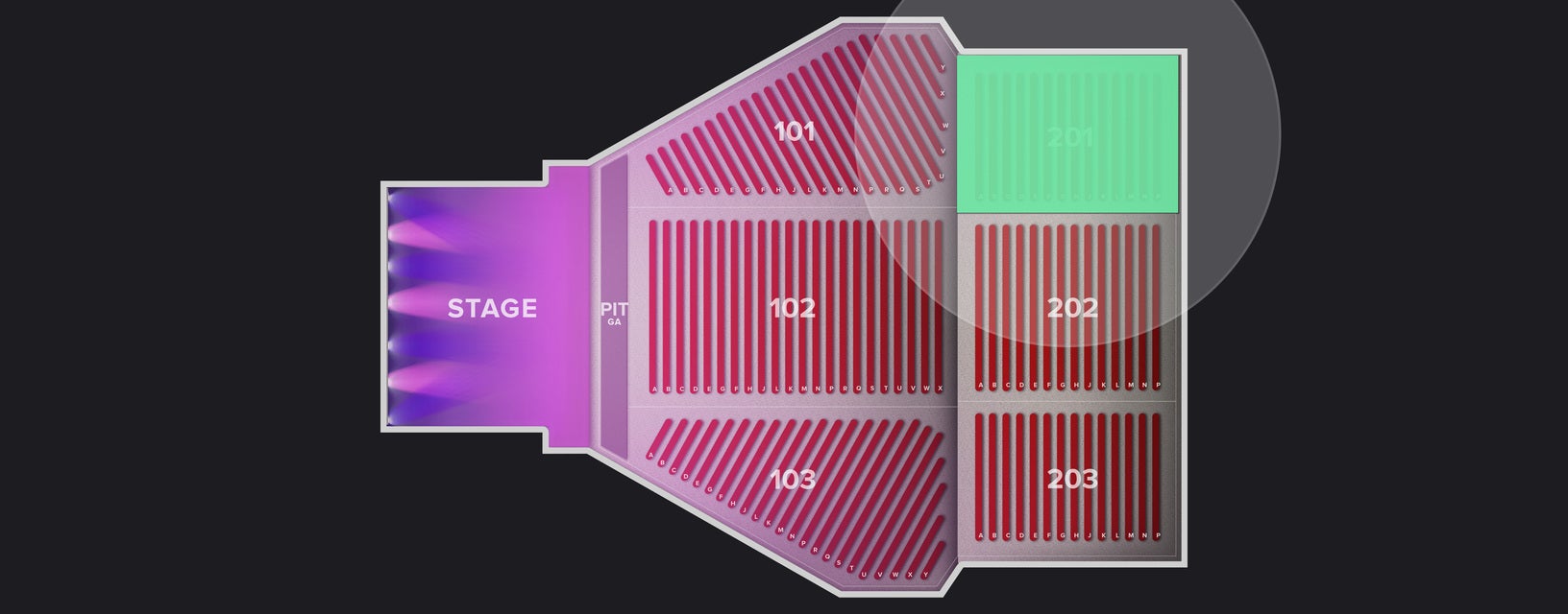 Seat view from Upper