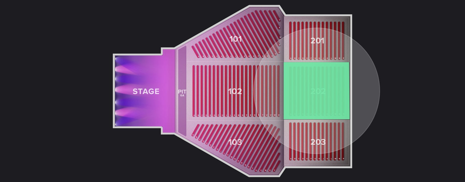 Seat view from Upper