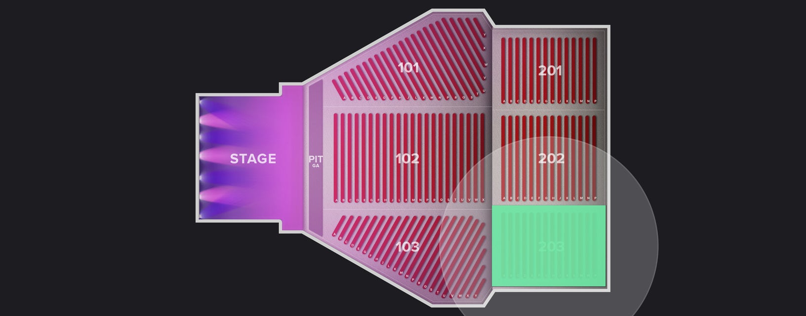 Seat view from Upper