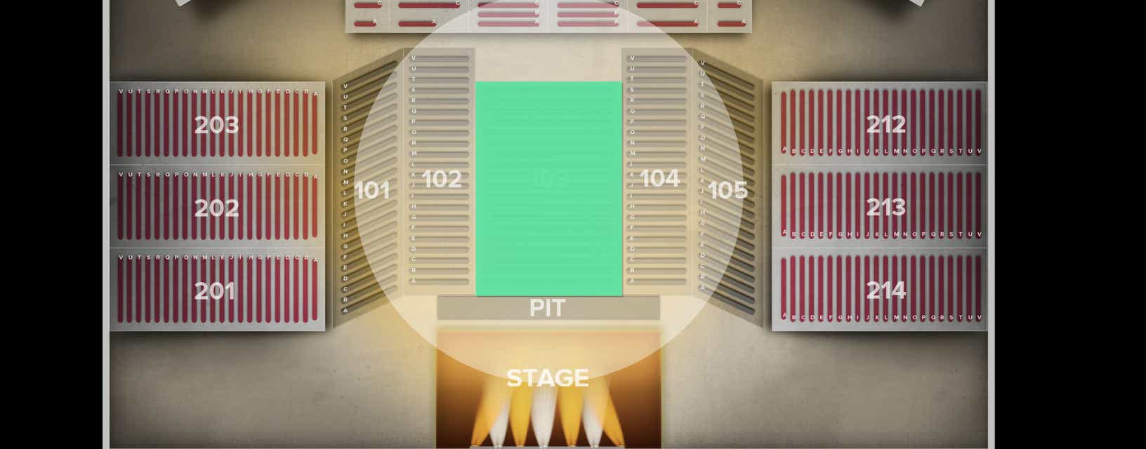 Seat view from Floor