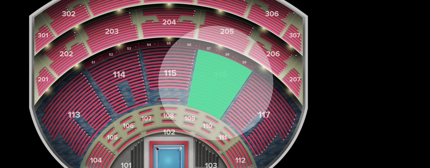 Seat view from Orchestra
