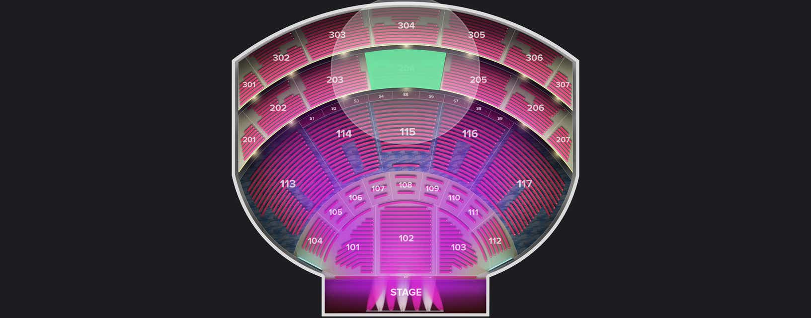 Seat view from Orchestra