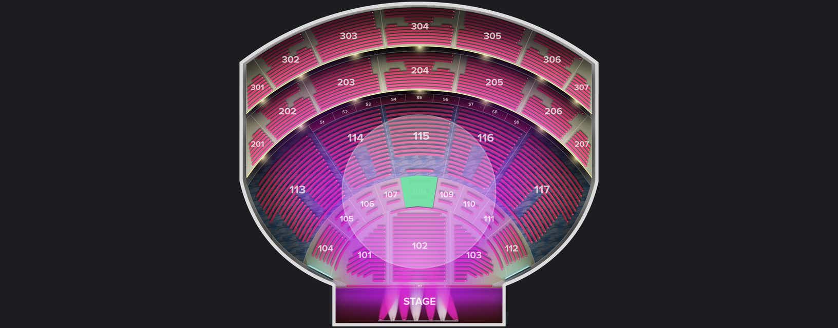 Seat view from Orchestra