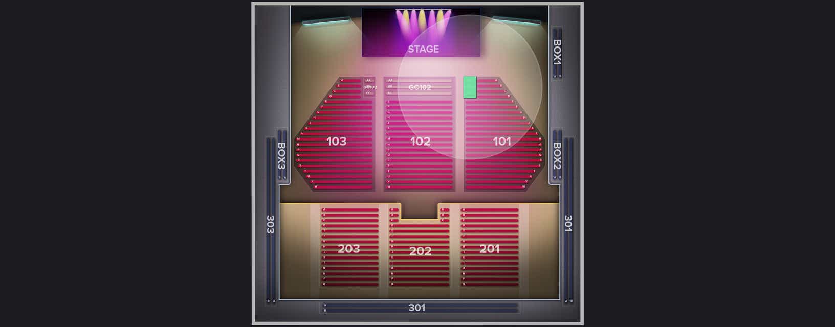 Seat view from Golden Circle