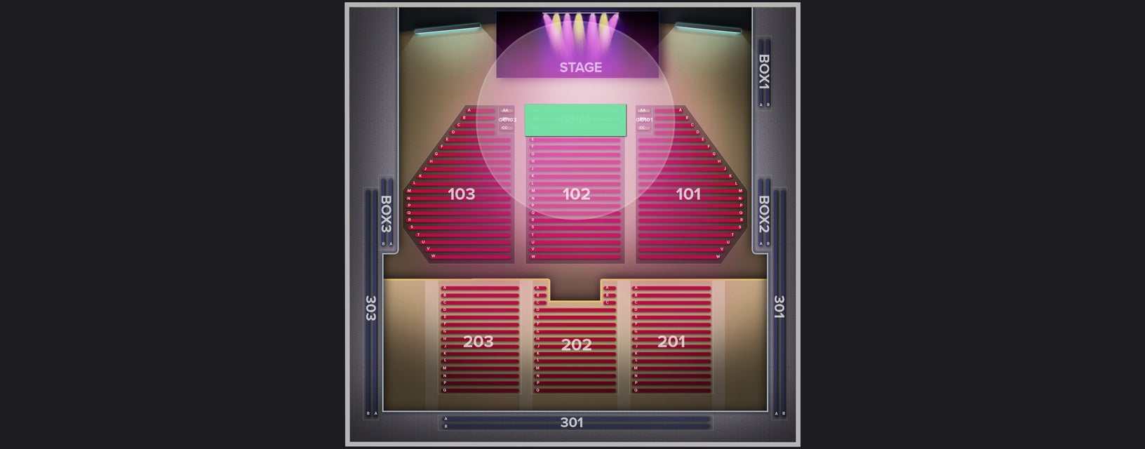 Seat view from Golden Circle