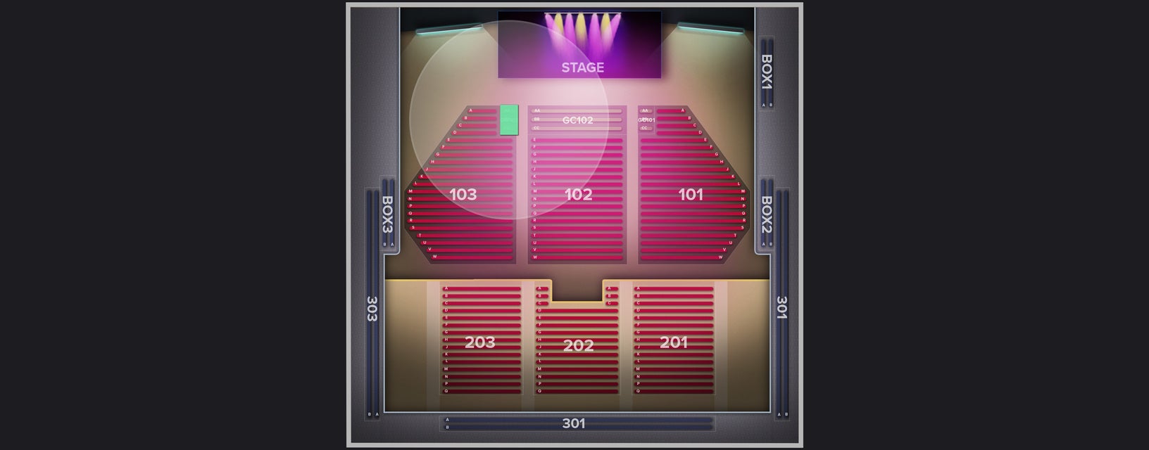 Seat view from Golden Circle