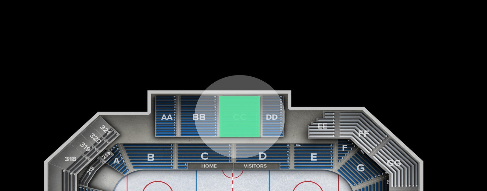 Seat view from Upper