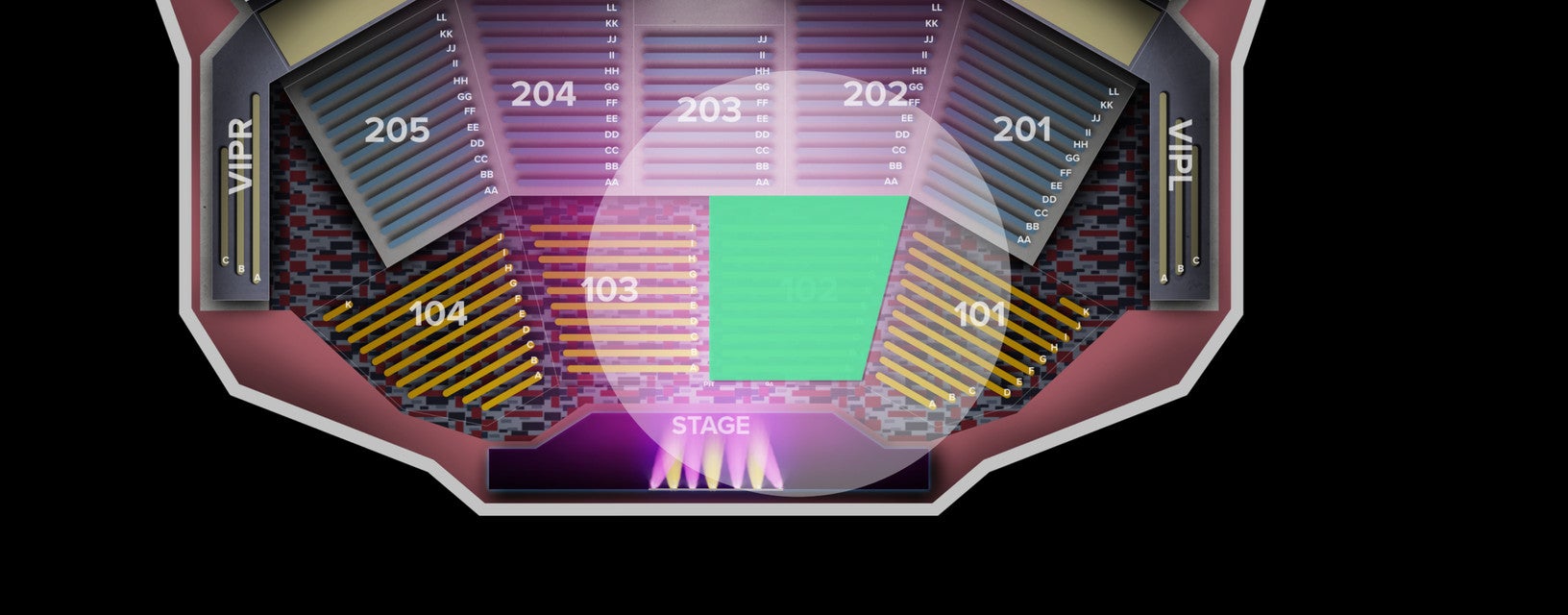 Seat view from Floor