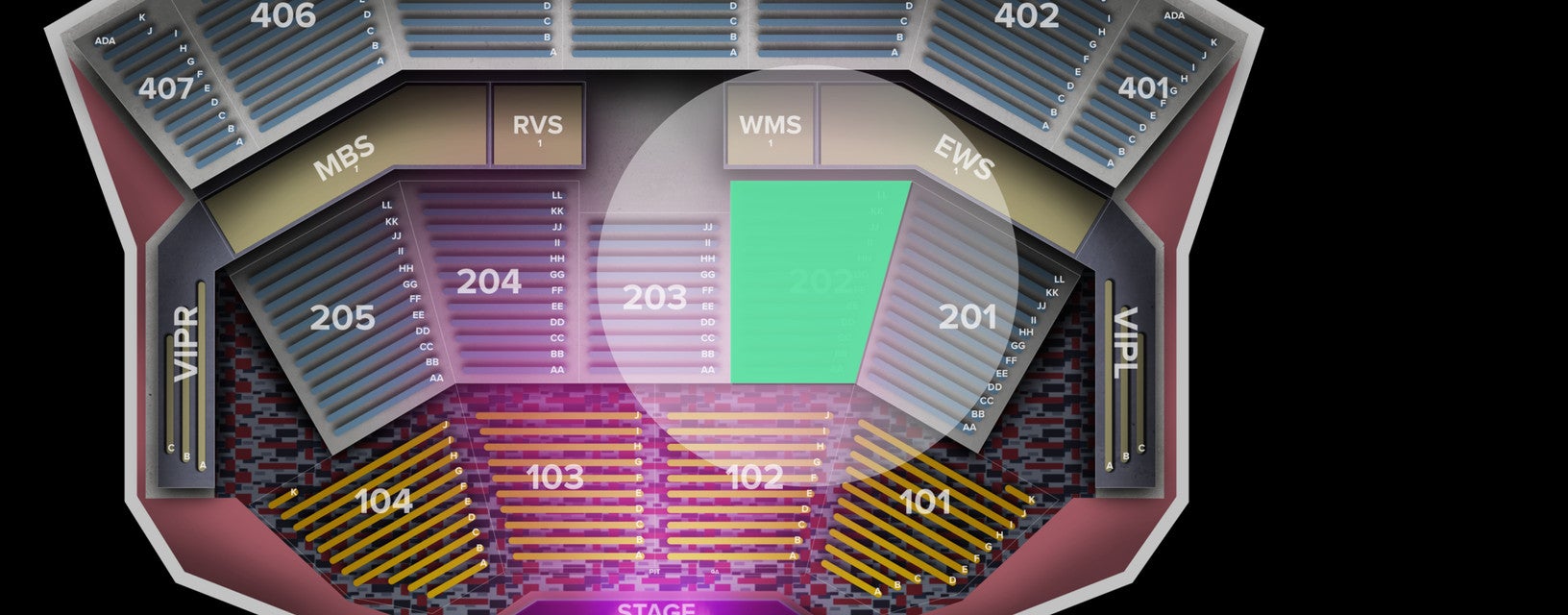 Seat view from Upper Floor