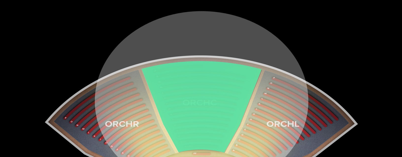 Seat view from Orchestra