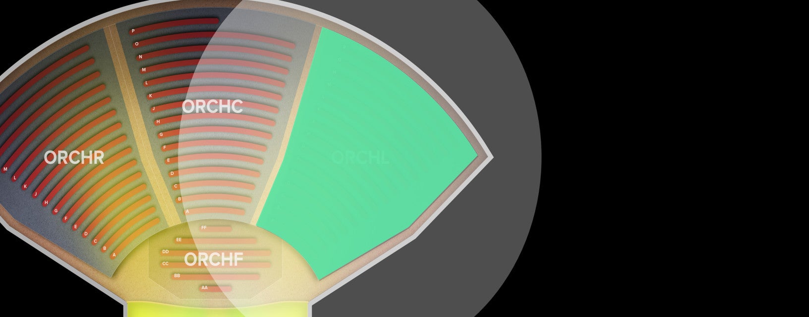 Seat view from Orchestra