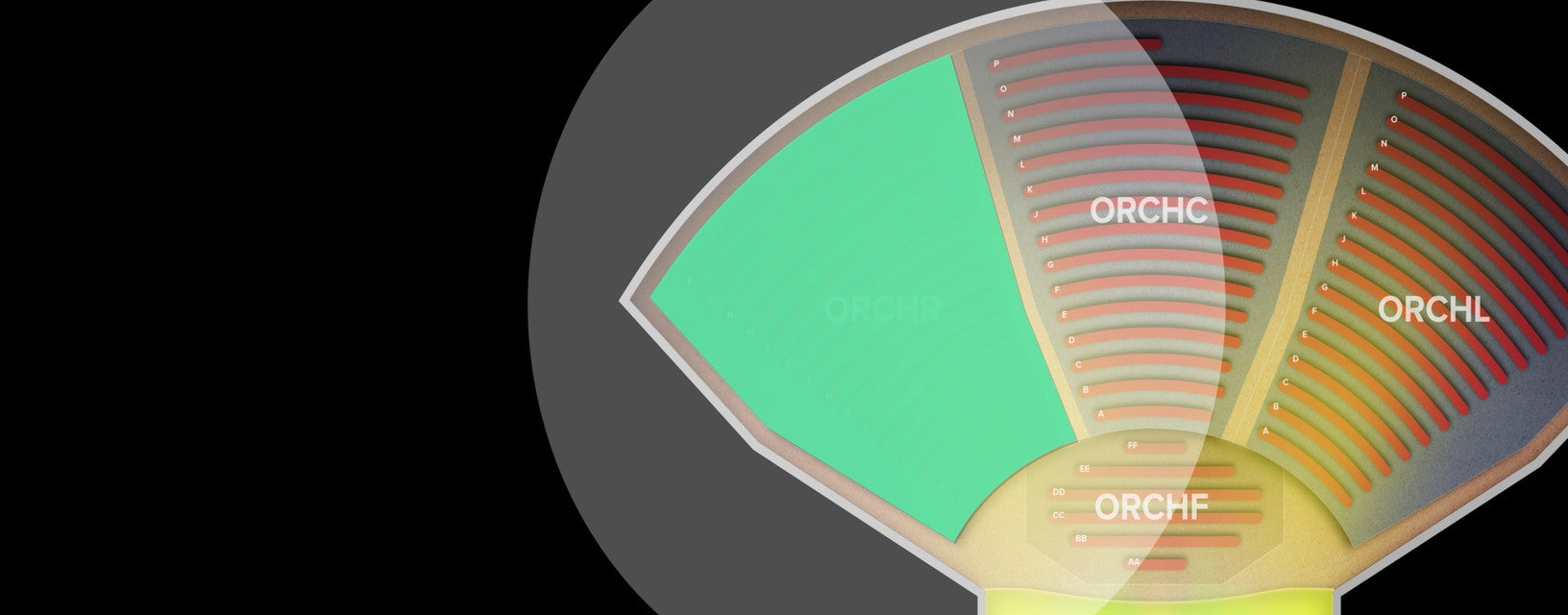 Seat view from Orchestra
