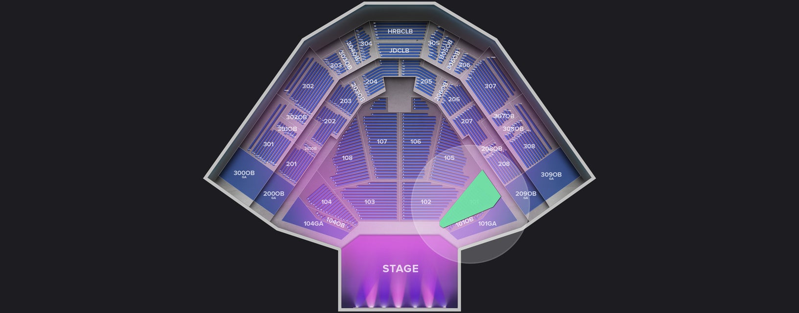 Seat view from Lower