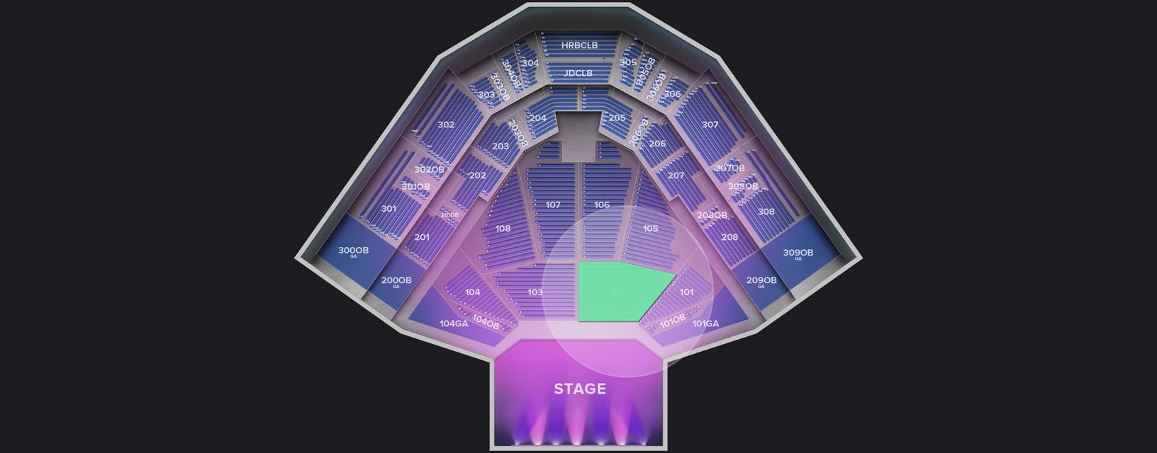 Seat view from Lower