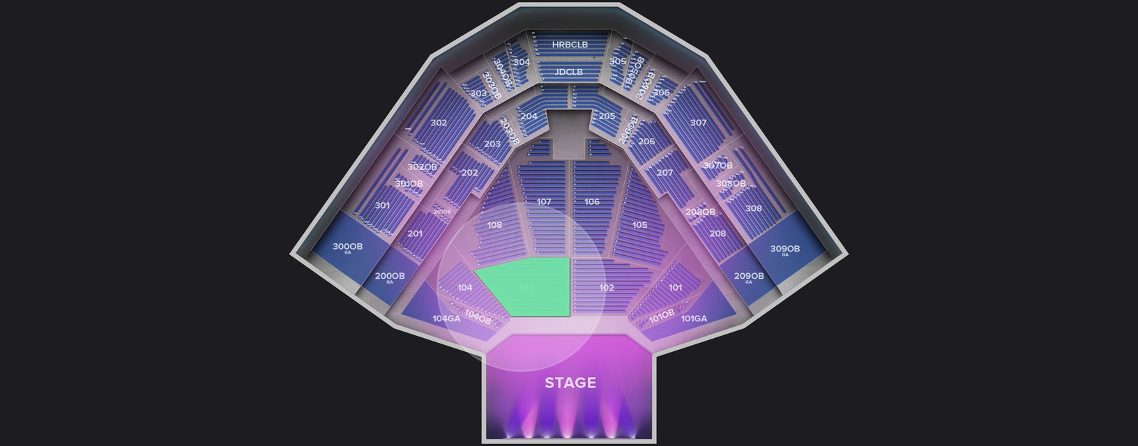 Seat view from Lower