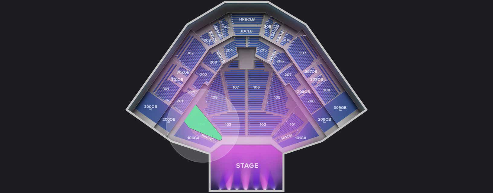 Seat view from Lower