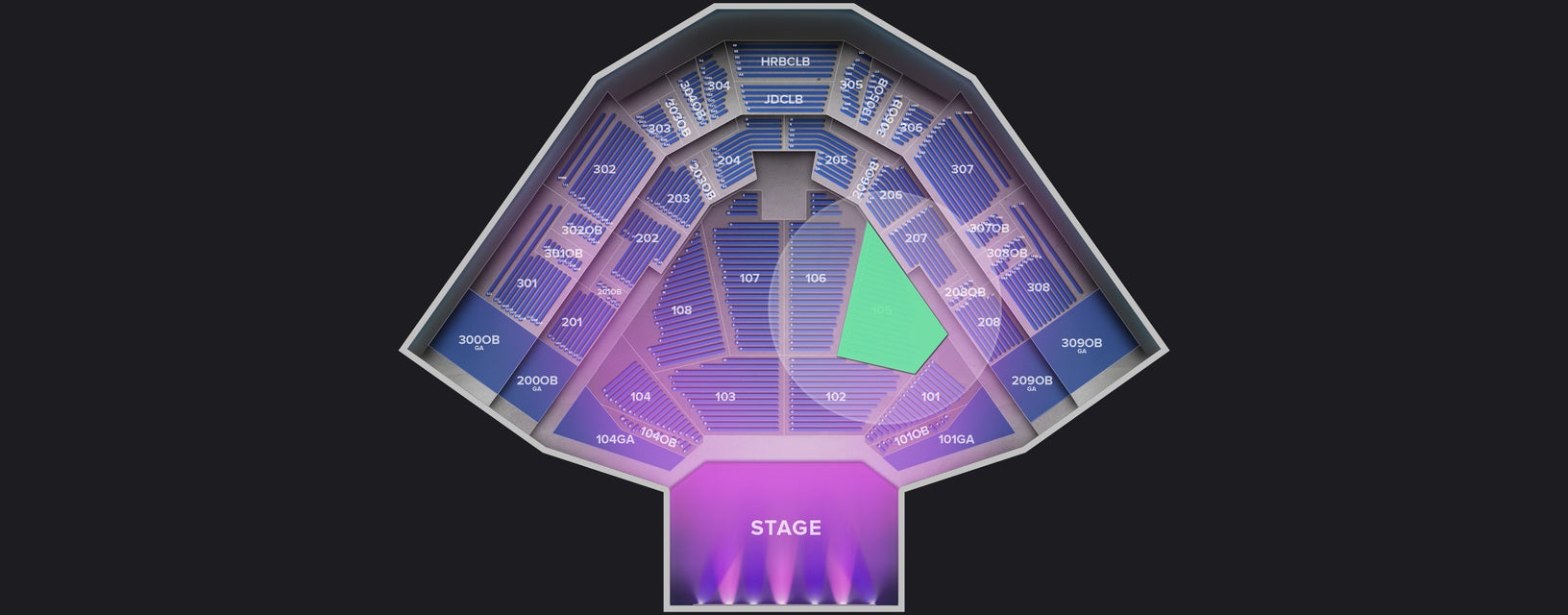 Seat view from Lower